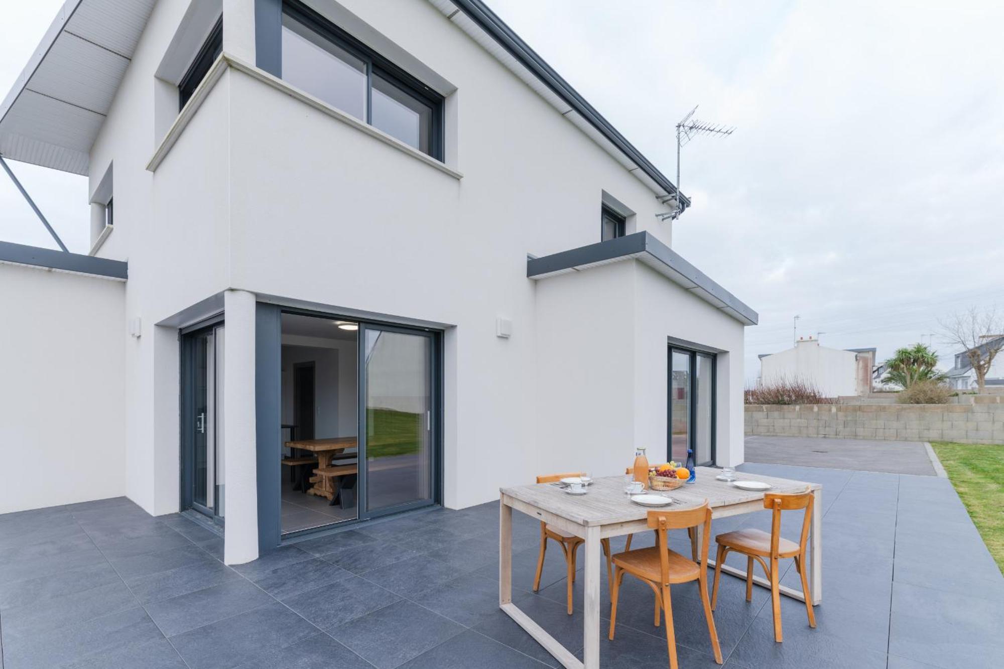 Ker Stivell - Superbe Maison Neuve A 2 Pas De La Mer Landunvez Eksteriør bilde